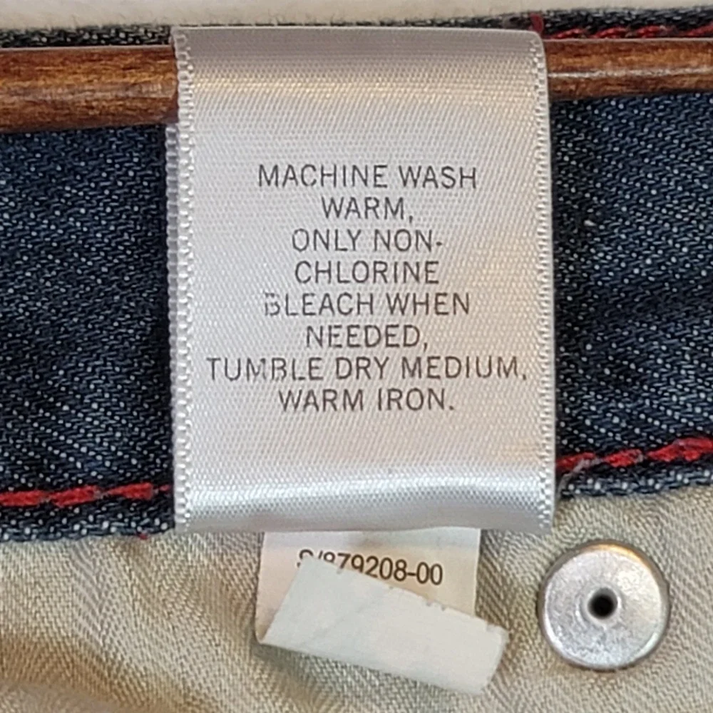 Banana Republic‎ Western Jeans Straight Leg Preppy Blue Denim Casual Size 38x30